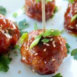 Easy and quick to make asian fish balls covered in a sweet & sour sauce - Ready in less than 20 min and perfect to please a large crowd! Recipe by The Petite Cook