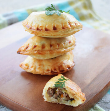 Easter Empanadas with lamb and mushroom recipe