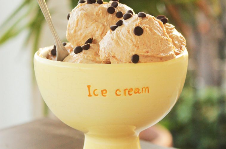 2Ingredient Peanut Butter Ice Cream The Petite Cook
