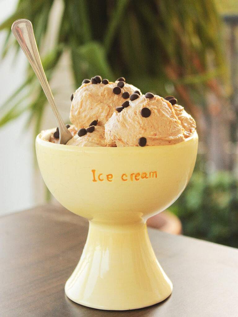 2 INGREDIENT PEANUT BUTTER ICE CREAM THE PETITE COOK