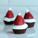 Vegan Santa Hat Cupcakes by The Petite Cook