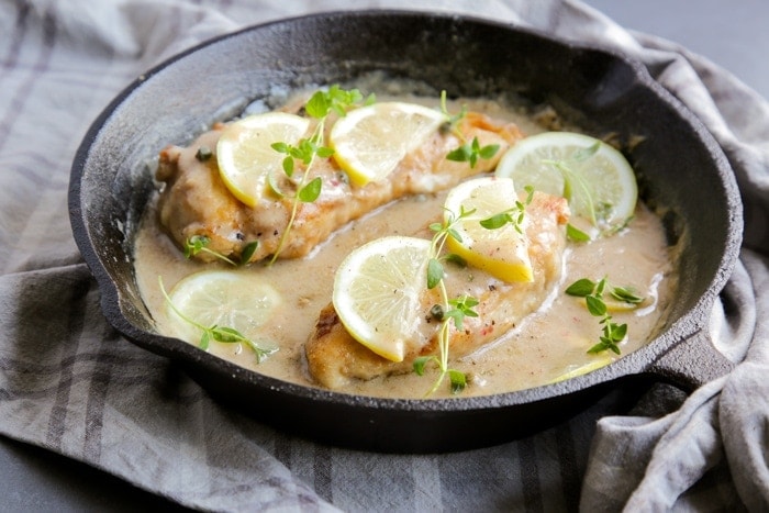 Chicken Piccata alla Siciliana