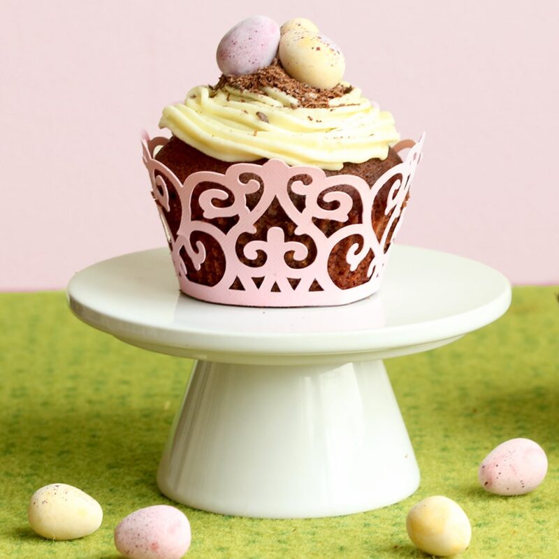 Easter Double Chocolate Cupcakes with Vanilla Buttercream - recipe by the petite cook