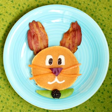 Easter Bunny Pancake Breakfast - Recipe by The Petite Cook