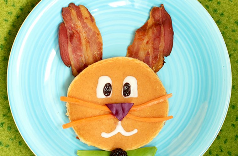 Easter Bunny Breakfast Pancake The Petite Cook