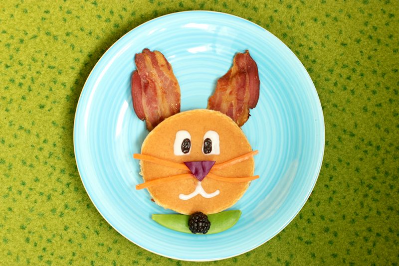 Easter Bunny Pancake Breakfast - Recipe by The Petite Cook