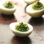 Chipotle Guacamole Deviled Eggs - The Egg-straordinary Easter Snack - www.thepetitecook.com