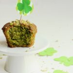 Matcha Green Tea & Pistachios Muffin - St Patrick's day recipe by The Petite Cook