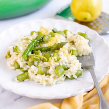 italian asparagus risotto.