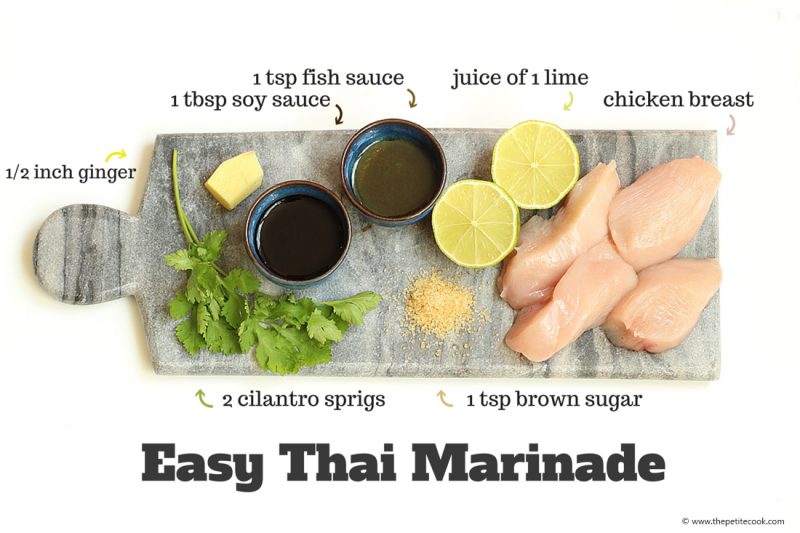 Thai chicken power salad - Healthy, gluten free, easy and quick, great for lunch! www.thepetitecook.com