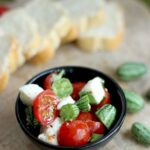 Give a twist to the classic italian caprese salad and add some awesome micro melons for a refreshing summer treat! Light Healthy recipe by The Petite Cook