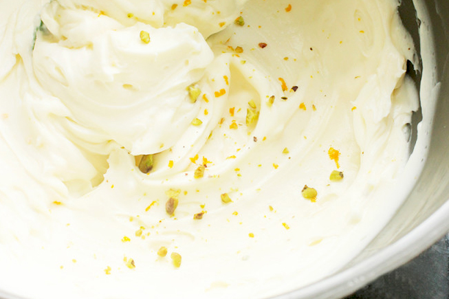 ricotta cannoli filling in a large bowl