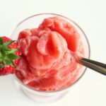 Fall in love with one of the best Italian summer treats and learn how to make strawberry Sicilian granita at home! vegan dessert recipe by The Petite Cook