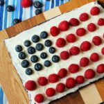 This 4th of July Brownie Tart is a quick, healthy and delicious dessert to celebrate in the most patriotic way, but it's perfect to enjoy all-year-long! Healthy low fat gluten free recipe by The Petite Cook
