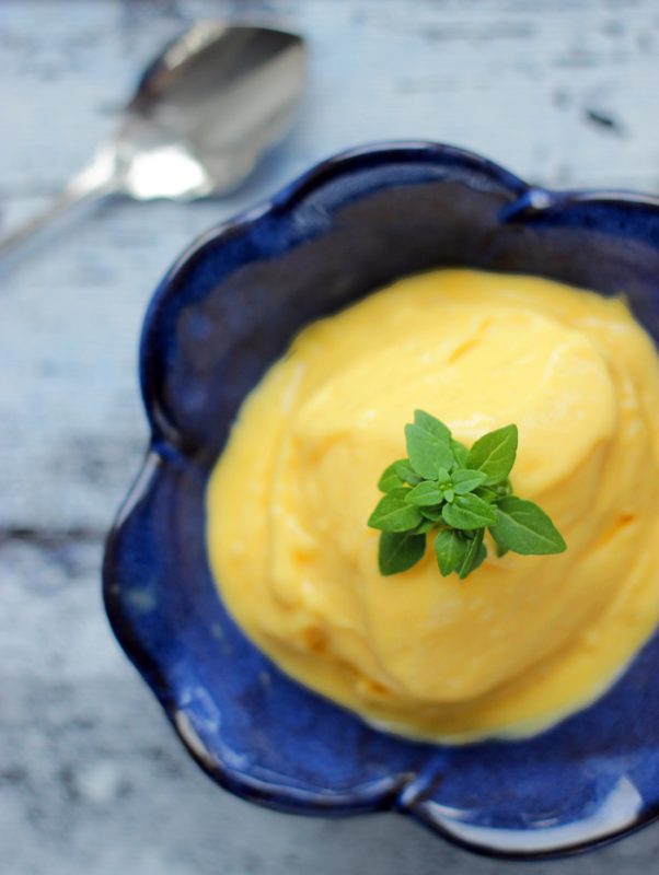 Easy Egg-free Mango Ice Cream is the best treat you can make to yourself on a hot summer day. Plus vegan option is also available.