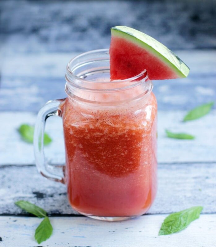 Super Cool Watermelon Smoothie - A refreshing vitamin-packed drink perfect to keep you super hydrated this summer! Plus it's vegan, fat-free and sugar-free!