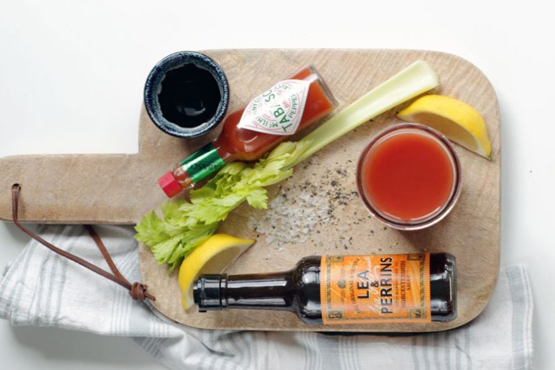 Spicy and perfectly seasoned, refreshingly delicious and packed with veggies goodness, if you're gonna have one drink let Bloody Mary be it. That's all you need to cheer you up! Recipe by The Petite Cook