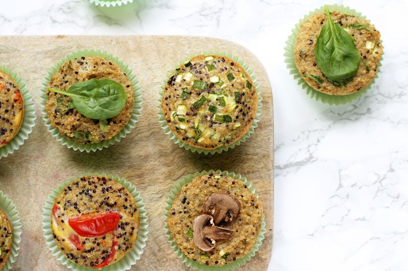 Quinoa Breakfast Muffin - Make the most of superfood quinoa. These quick quinoa breakfast muffins are a great snack on-the-go and smartly gluten-free. Packed with vitamins, protein and healthy benefits, they will give you all the energy you need to kick off the day. Recipe by The Petite Cook