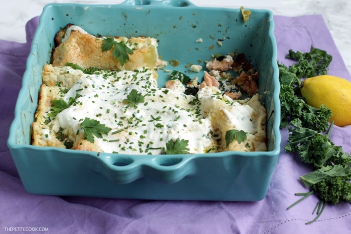 This healthy Superfood Salmon Lasagna with Kale is sure to become a family favorite. Quick & Easy, ready in 40 min and made with fresh, simple seasonal ingredients. Recipe by Thepetitecook.com