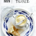 homemade butter, image optimized for pinterest