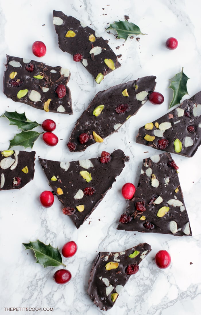 Best Christmas Chocolate Bark - The Petite Cook™