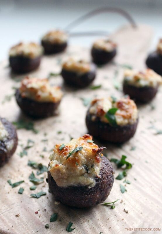 Easy Stuffed Mushrooms are such a classic and versatile appetizer for all occasions - especially holidays. But easy enough to prepare as a side dish for any day of the week. Plus they're gluten-free and dairy-free! Recipe from www.thepetitecook.com