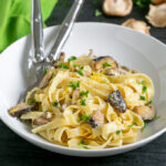 shiitake creamy mushroom pasta.