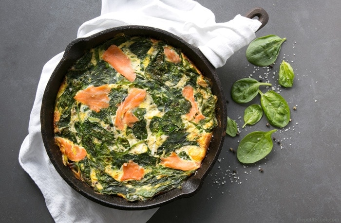 Crustless Quiche With Salmon And Spinach The Petite Cook