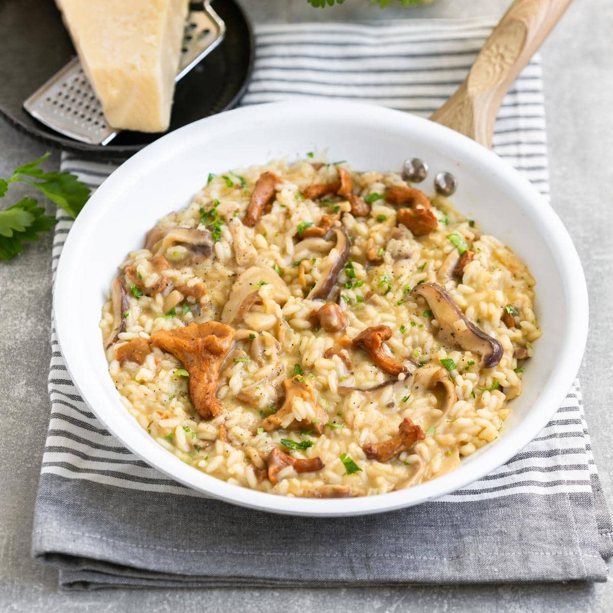 Wild Mushroom Risotto - The Petite Cook dinner™ - in2.wales