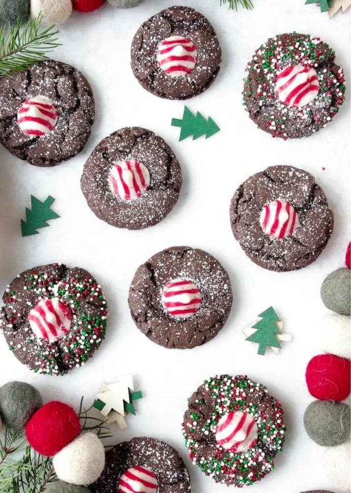 Chocolate cake mix cookies.