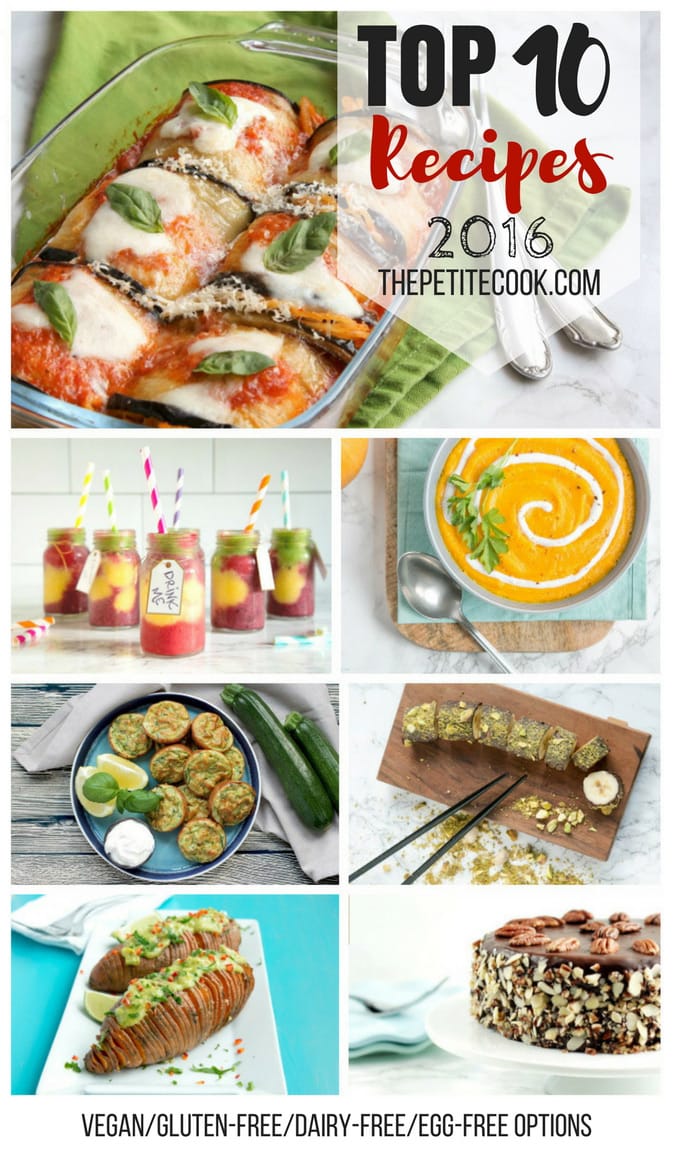 Top 10 Recipe 2016 on The Petite Cook! All your favorite recipes, with plenty of vegan, gluten-free, egg-free and dairy-free options! Read more on www.thepetitecook.com