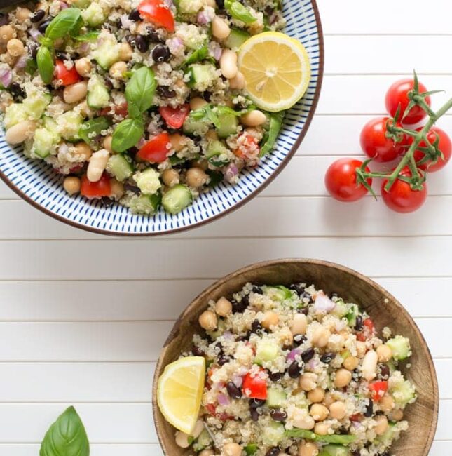 Vegan Bean and Quinoa Salad The Petite Cook™
