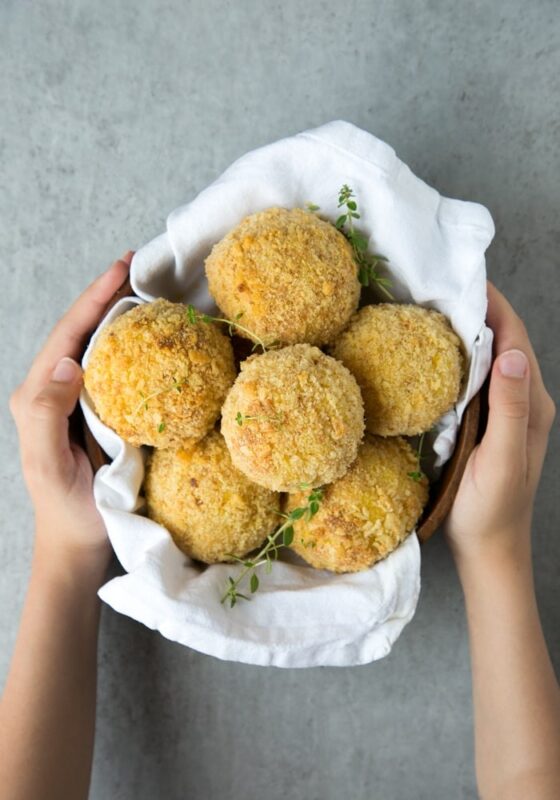 Baked Arancini with Salmon Peas The Petite Cook™
