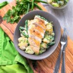 This Grilled Chicken with Green Bean Potato Salad is one of those perfect-for-every-season meal. Light, full-filling, and ready in less than 30 min, it's also mayo-free and gluten-free! Recipe by The Petite Cook