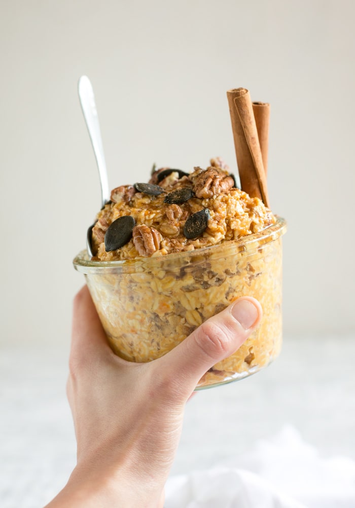 Pumpkin Pie Overnight Oats - The Petite Cook™