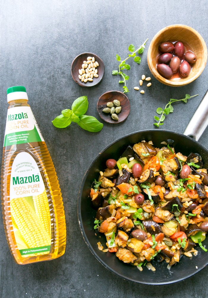 Sicilian Aubergine Caponata {Vegan+GF} The Petite Cook