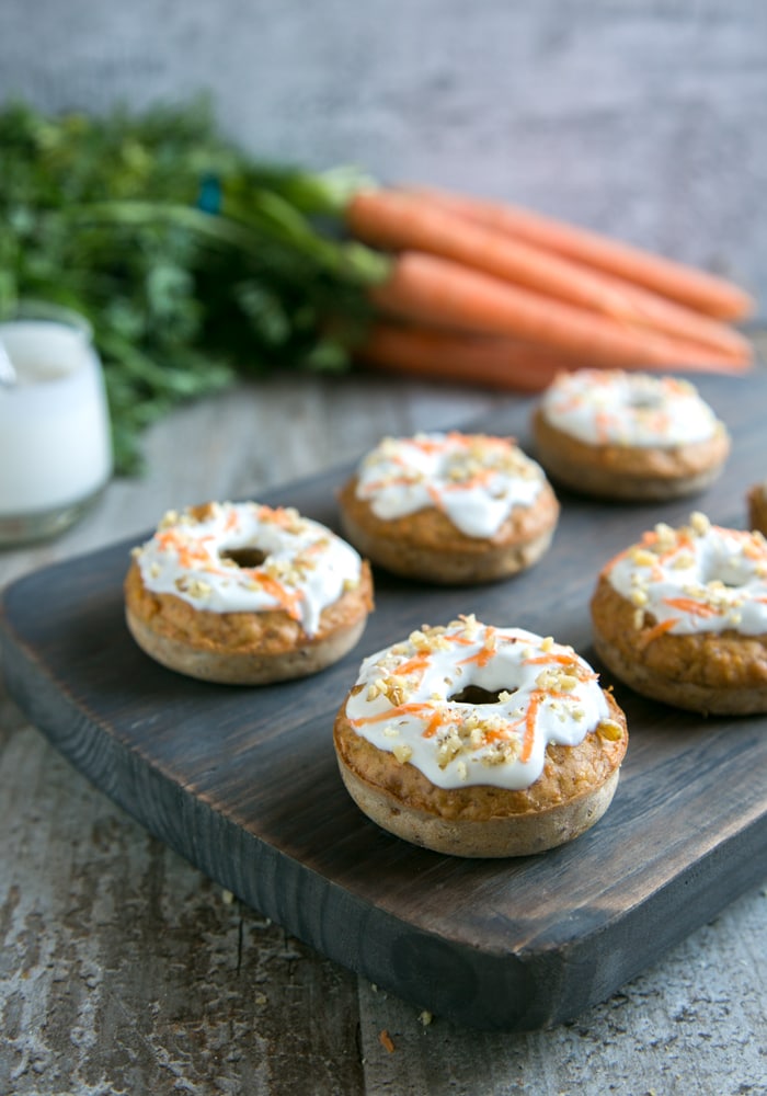 Carrot Cake Baked Donuts 