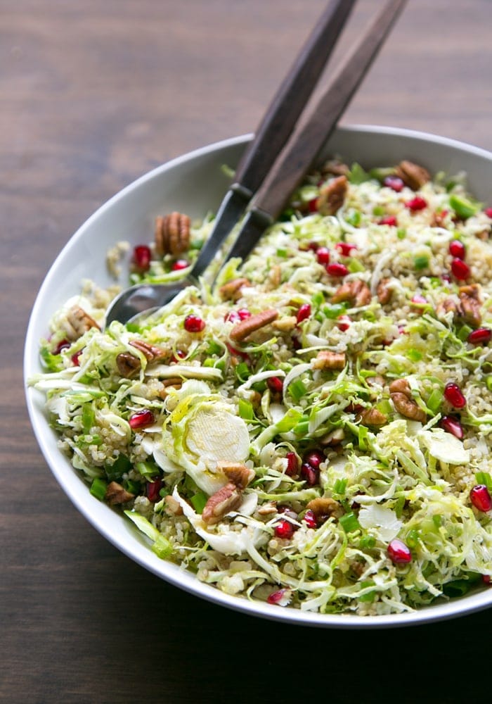 Quick #vegan and #glutenfree Winter Quinoa salad, loaded with seasonal flavour- An easy, healthy side dish that you’ll want to make over and over again! Recipe by The Petite Cook