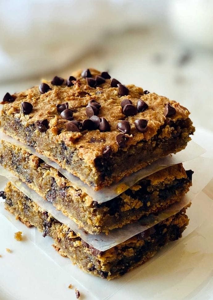 vegan blondies.