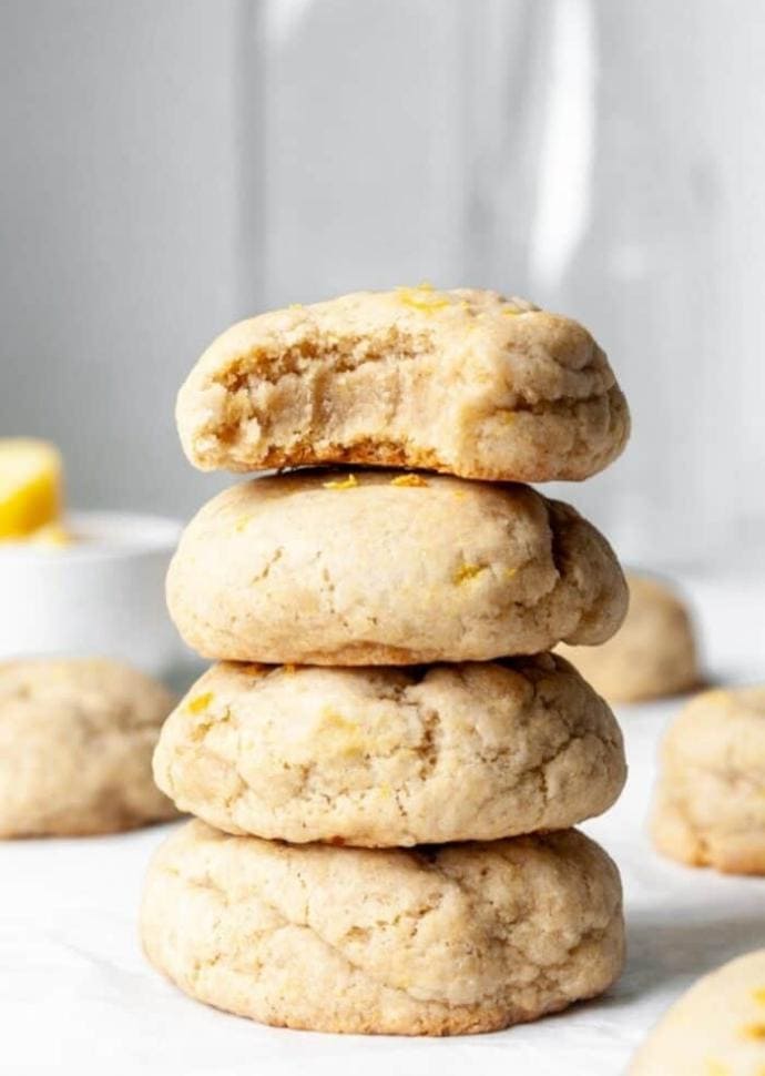 vegan lemon cookies.