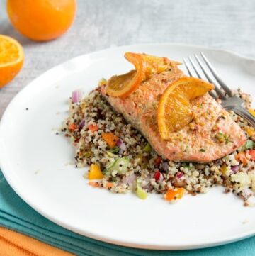 Orange Honey Pan-seared Salmon