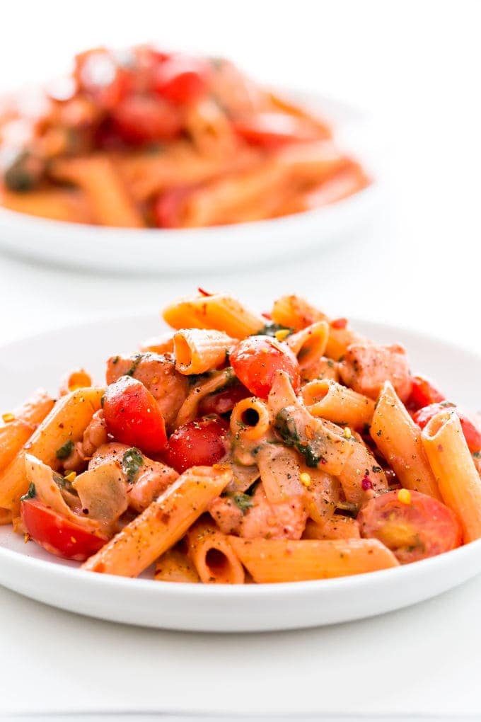 red pesto pasta