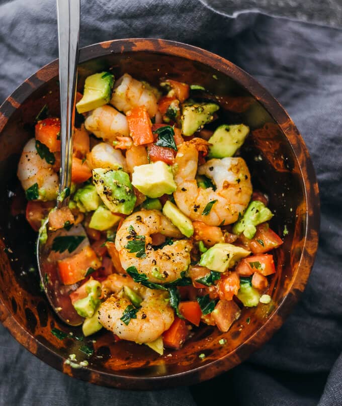 shrimp and avocado salad