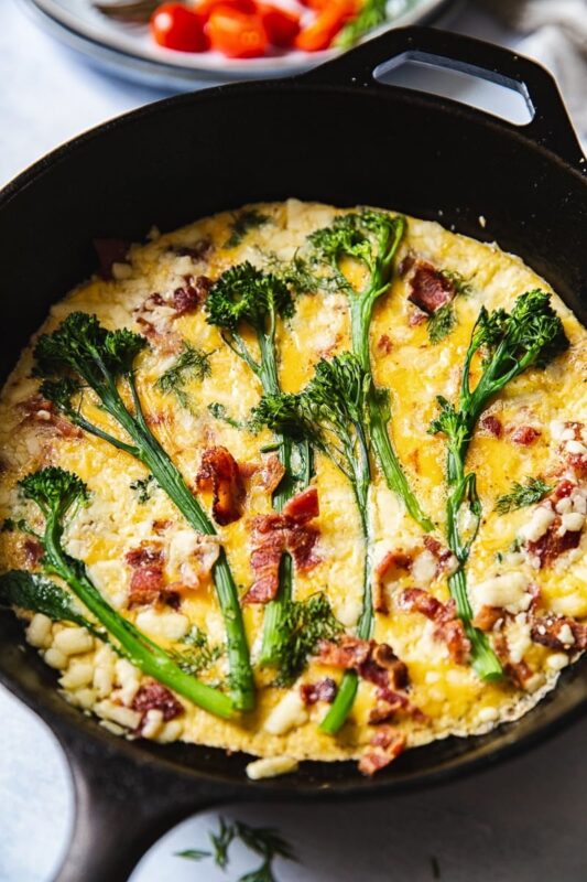 broccoli cheddar frittata