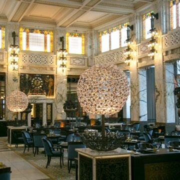 Interiors at The Bank brasserie at Park Hyatt Vienna