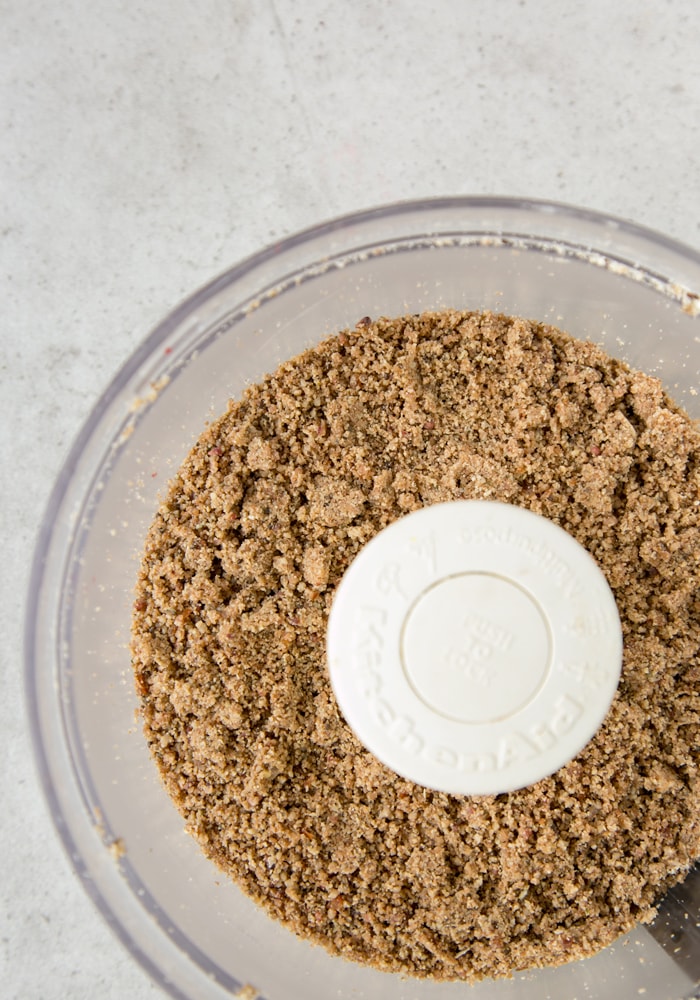 gluten-free cheesecake crust in food processor 