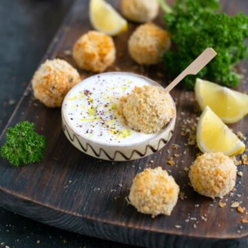 fish croquettes.