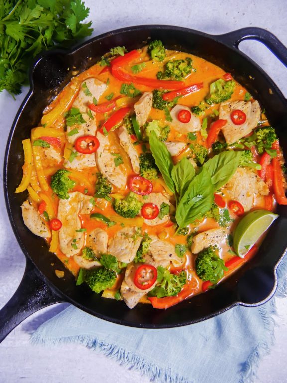 red curry chicken