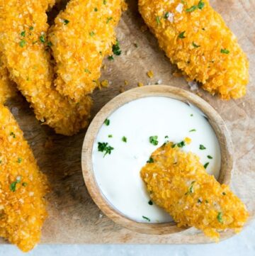 healthy chicken recipes round up, images shows baked fried chicken