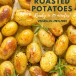 Roasted potato image for Pinterest